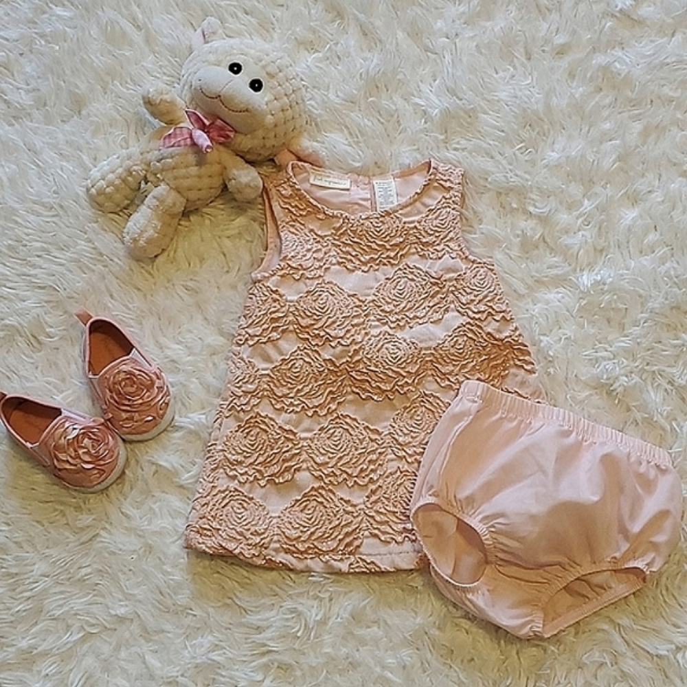 NWOT!! First Impressions rosettes dress 🧸